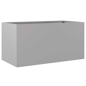 vidaXL Jardini&egrave;re argent&eacute; 62x30x29 cm acier galvanis&eacute;