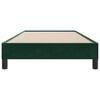 vidaXL Cadre de lit sans matelas vert fonc&eacute; 100x210 cm velours