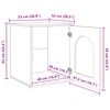 vidaXL Maison pour chat Sonoma 53 x 52 x 62 cm Bois d'ing&eacute;nierie