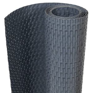 vidaXL Paravents de balcon 10 pcs anthracite 255x19 cm r&eacute;sine tress&eacute;e