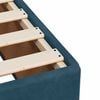 vidaXL Sommier &agrave; lattes de lit avec matelas bleu 90x190 cm velours
