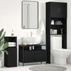 vidaXL Meuble de Lavabo de Salle de Bain Ch&ecirc;ne noir 80 x 30 x 60 cm