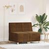 vidaXL Unit&eacute; de Sofa Modulaire Sans Accoudoirs 2 pcs Marron