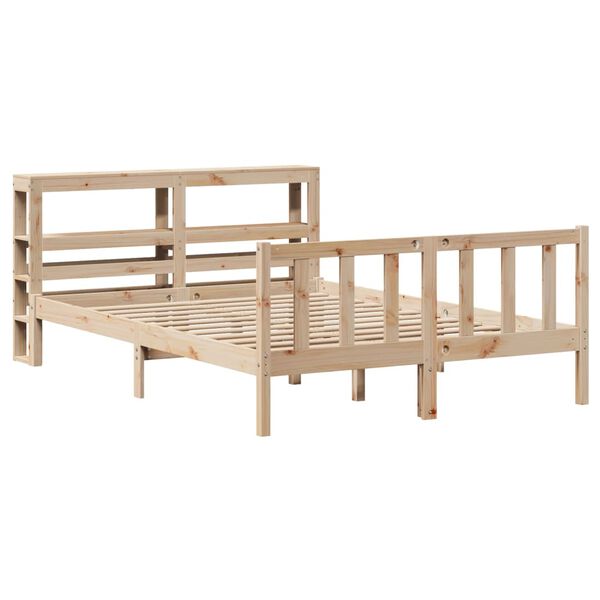vidaXL Cadre de lit sans matelas 140x200 cm bois massif de pin