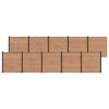 vidaXL Panneau de cl&ocirc;ture 10 pcs WPC et Aluminium Marron