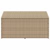 vidaXL Coffre de rangement de jardin Beige 110x50x58 cm Résine tressée