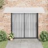 vidaXL Auvent de porte Gris 300 x 100 cm PC