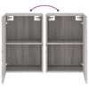 vidaXL Meubles TV muraux 2pcs sonoma gris 40,5x30x60cm bois ing&eacute;nierie