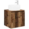 vidaXL Vanit&eacute; de lavabo mural Bois ancien 49,5 x 44,5 x 66 cm