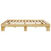 vidaXL Cadre de lit sans matelas 180x200 cm Bois massif Ch&ecirc;ne