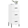 vidaXL Buffet Blanc brillant 34,5x34x90 cm Bois d'ing&eacute;nierie