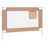 vidaXL Barri&egrave;re de s&eacute;curit&eacute; de lit enfant Taupe 90x25 cm Tissu