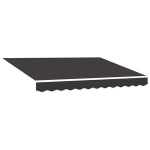vidaXL Tissu de remplacement pour auvent gris 300x250 cm polyester