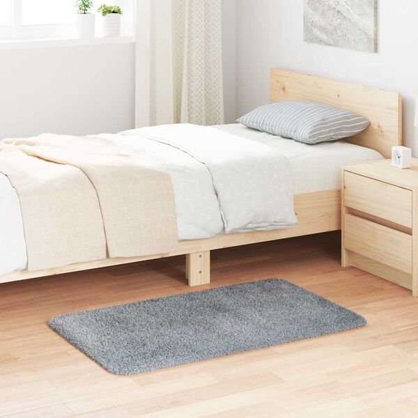 vidaXL Tapis Shaggy &agrave; poils longs NAVARRA gris clair 60x100 cm