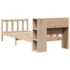 vidaXL Lit biblioth&egrave;que sans matelas 75x190 cm bois de pin massif