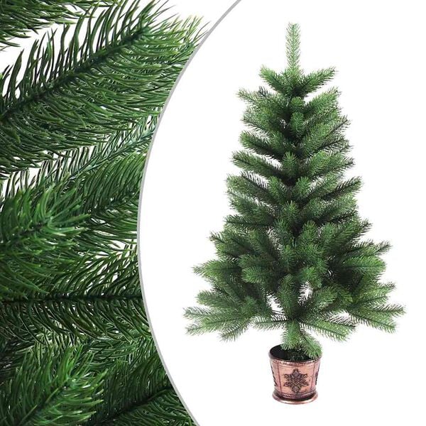 vidaXL Arbre de Noël artificiel aiguilles réalistes 65 cm vert