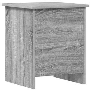 vidaXL Coffre de rangement avec stockage Sonoma gris 40 x 40 x 50 cm