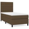 vidaXL Sommier &agrave; lattes de lit avec matelas Marron fonc&eacute; 80x200 cm