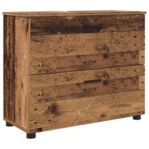 vidaXL Cabinet de salle de bain Bois Ancien 76,5 x 35 x 64 cm