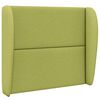 vidaXL Oreille de t&ecirc;te de lit Vert 80 x 23 x 6 cm tissu