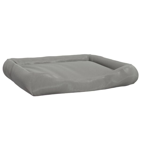 vidaXL Coussin avec oreillers pour chien Gris 115x100x20 cm Tissu