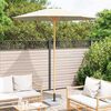 vidaXL Parasol de jardin Blanc crème 240 x 240 x 260 cm Bambou