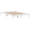 vidaXL Lit biblioth&egrave;que sans matelas blanc 120x190 cm bois pin massif