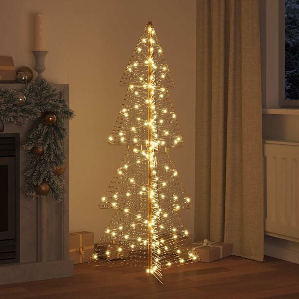 vidaXL Sapin de Noël avec 160 LED Blanc chaud 150 cm PET