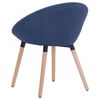 vidaXL Chaise de salle &agrave; manger Bleu Tissu