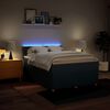 vidaXL Sommier &agrave; lattes de lit avec matelas Bleu 140x190 cm Tissu