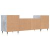 vidaXL Meuble TV Gris b&eacute;ton 160x35x55 cm Bois d'ing&eacute;nierie