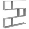 vidaXL &Eacute;tag&egrave;re Murale Sonoma gris 80 x 12 x 79,5 cm Bois d'ing&eacute;nierie