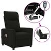 vidaXL Fauteuil électrique de massage Noir Tissu