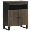 vidaXL Buffet noir 60x33x75 cm bois massif de manguier
