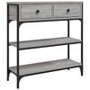 vidaXL Table console sonoma gris 72,5x25x75 cm bois d'ing&eacute;nierie