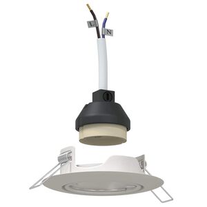 vidaXL Projecteur 24 pcs Blanc 9 x 9 x 2,5 cm Métal