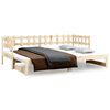 vidaXL Lit coulissant sans matelas 2x(90x190) cm Bois de pin massif