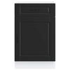 vidaXL Armoire de cuisine Porto noir bois d'ing&eacute;nierie