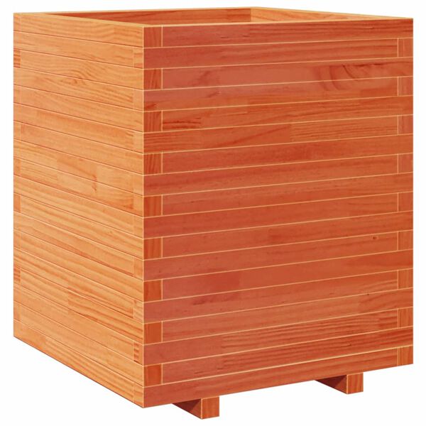 vidaXL Jardini&egrave;re cire marron 60x60x72,5 cm bois de pin massif
