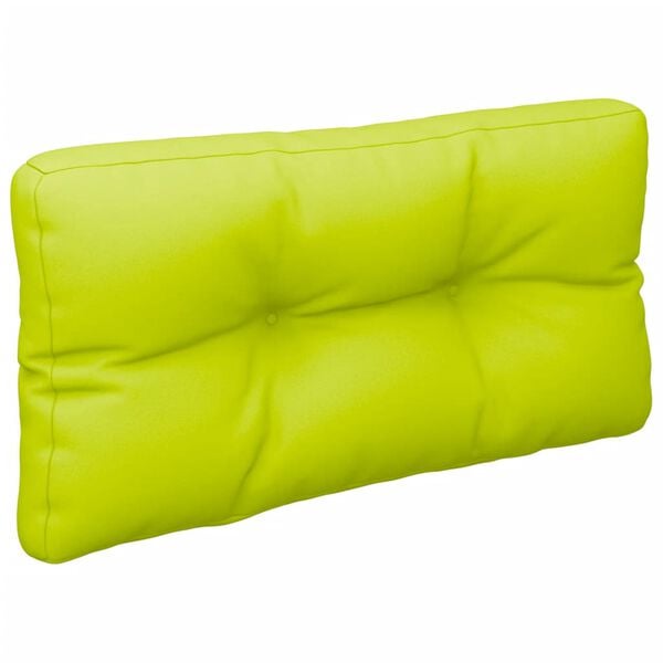 vidaXL Coussin de palette vert vif 80x40x12 cm tissu