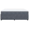 vidaXL Sommier à lattes de lit et matelas Gris foncé 200x200cm Velours