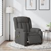 vidaXL Fauteuil inclinable de massage &eacute;lectrique gris fonc&eacute; tissu