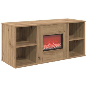 vidaXL Chemin&eacute;e &eacute;lectrique Ch&ecirc;ne artisanal 100 x 37 x 45,5 cm