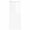 vidaXL Tables de chevet 2 pcs Blanc brillant 40 x 30 x 467 cm