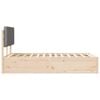 vidaXL Cadre de lit avec t&ecirc;te de lit rembourr&eacute;e Gris clair