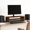 vidaXL Support de moniteur ch&ecirc;ne fum&eacute; 54x22x15 cm bois d'ing&eacute;nierie
