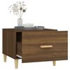 vidaXL Table basse Ch&ecirc;ne marron 50x50x40 cm Bois d'ing&eacute;nierie