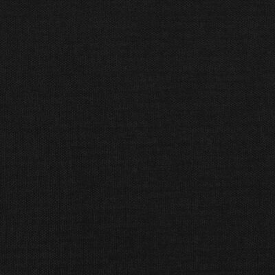 vidaXL Sommier à lattes de lit avec matelas Noir 140x190 cm Tissu