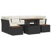vidaXL Ensemble de salle &agrave; manger pour jardin 9 pcs Noir et Beige