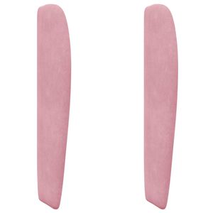 vidaXL Oreille de t&ecirc;te de lit Rose 80 x 23 x 6 cm Velours